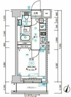 RELUXIA横濱元町【502号室】の間取り