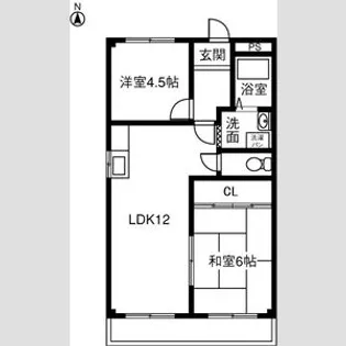 メゾンカーサ【2階】の間取り