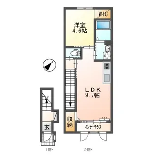 クルール【1階】の間取り