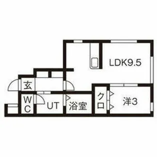 ジョイアカーザ【1階】の間取り
