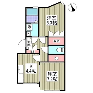コートビレッジ今泉【1階】の間取り