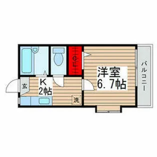 サンガーデンおゆみ野【101号室】の間取り