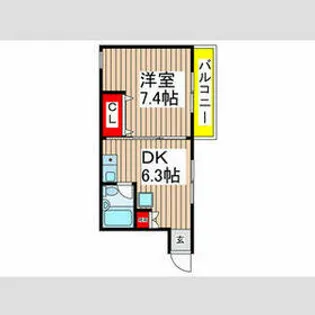 グリーンヒルズ【311号室】の間取り