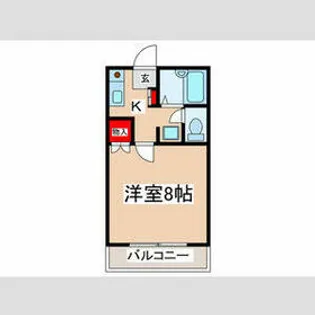 ベラカーサ泉B【2階】の間取り