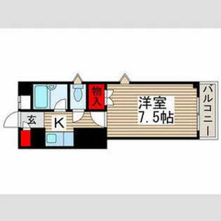 アムールISHIZUKA【205号室】の間取り