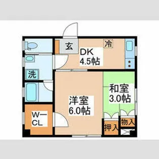 ルミネオオシロ【103号室】の間取り