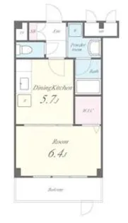 ベルデュール楓【107号室】の間取り
