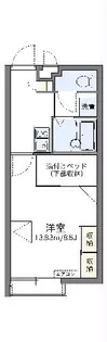 レオパレス石田【2階】の間取り