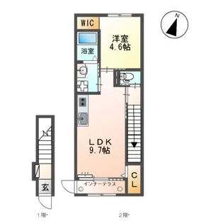 ダイアモンド ムーン【2階】の間取り