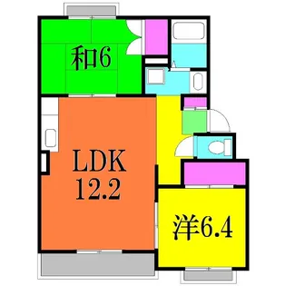 サンパレス横須賀【1階】の間取り