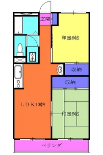 メゾン三田【302号室】の間取り