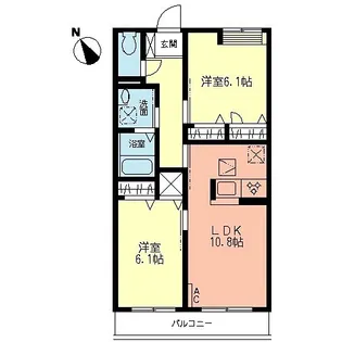 アネシス湘南【105号室】の間取り