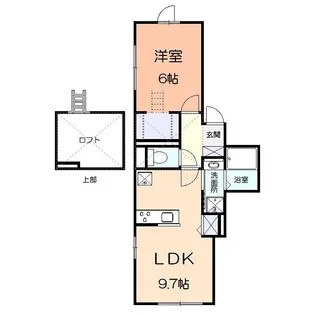 ラ・ミ−ア・カ−サ【102号室】の間取り