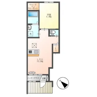 ブルーセレスト【1階】の間取り