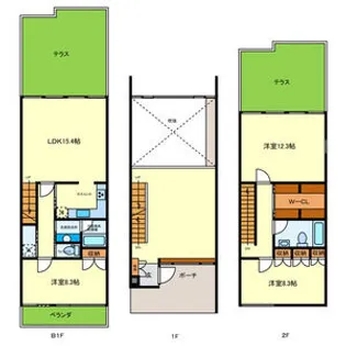 ゼファーヒル(101)【101号室】の間取り