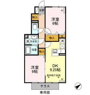 グラン・エスポワール【1階】の間取り