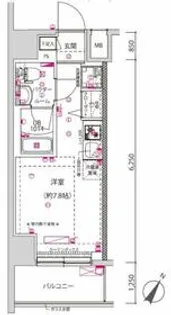 クラリッサ横浜シエル【405号室】の間取り