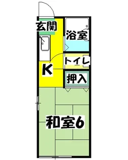 コーポハシヤ【101号室】の間取り