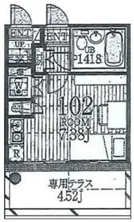 テラスハウス山王【1階】の間取り