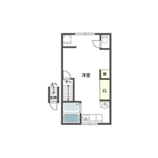 JS豊中A棟【A5号室】の間取り