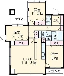 シンフォニー嵯峨嵐山【2階】の間取り