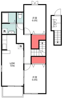 ブルーム【B202号室】の間取り