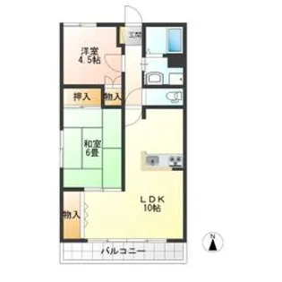 さくらハイツ【202号室】の間取り