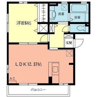 コートヴィレッジ【201号室】の間取り