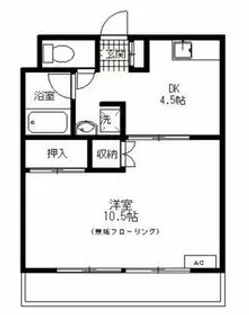 パレットハウス【1-C号室】の間取り