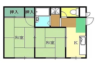 シティハイツ青葉【102号室】の間取り