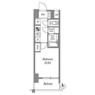 エスタート品川南大井【9階】の間取り