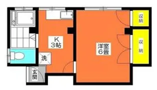 コーポ森【2階】の間取り