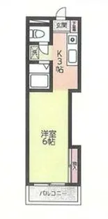 シアトリカル都賀【3階】の間取り