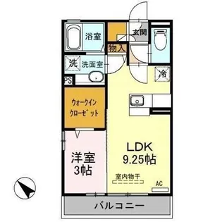 ガッティーノ【3階】の間取り