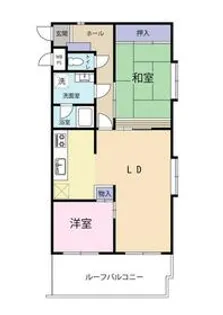 ヒロロイヤルハイツ長津田【5階】の間取り