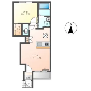 ロンサールⅢ【1階】の間取り