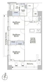 プロシード池上【3階】の間取り