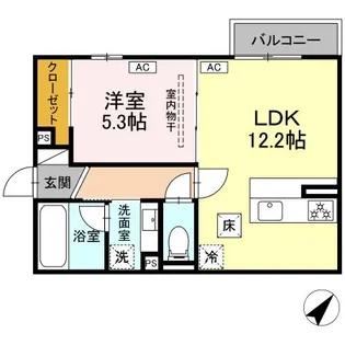 ユア ベース【1階】の間取り