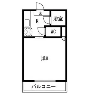 ハイツ畑中【1-3号室】の間取り