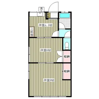 大塚ハイツ2号棟【14号室】の間取り