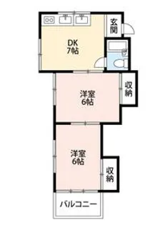 サンコーポアライ【1階】の間取り