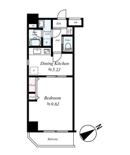 メインステージ横濱伊勢佐木【601号室号室】の間取り