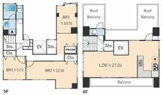 イルミナート白金【5階】の間取り