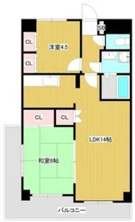 クレストヒル仲町台【504号室】の間取り