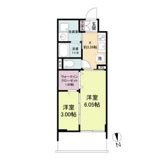 WORVE吹田江坂【3階】の間取り