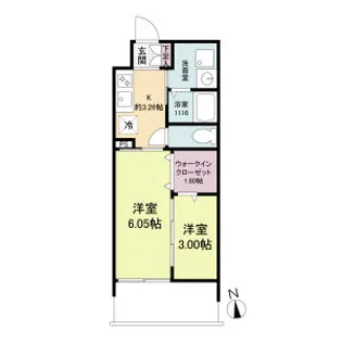 WORVE吹田江坂【4階】の間取り