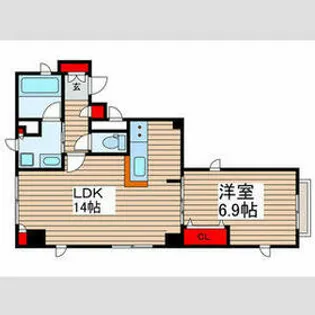 シエレトワレ【4階】の間取り