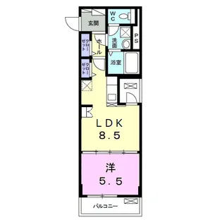 LE LIEN(ルリアン) 絆【4階】の間取り