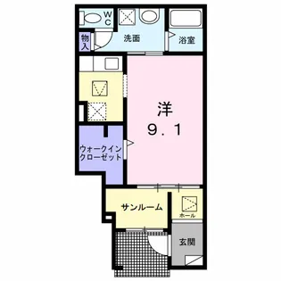 エクセレントⅢ【1階】の間取り