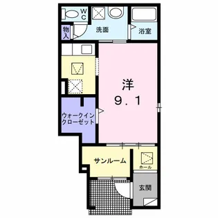エクセレントⅢ【1階】の間取り